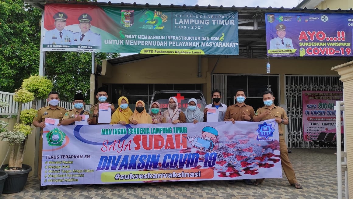 Vaksinasi Tahap Pertama Civitas Akademika MAN IC Lampung Timur
