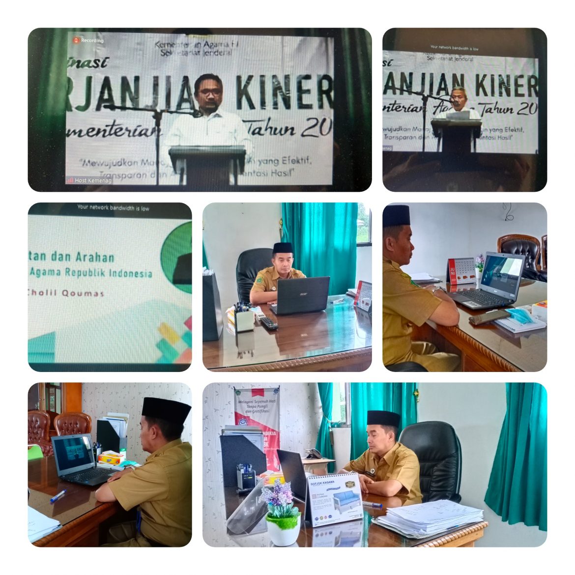 Kamad MAN IC Lampung Timur Hadiri Rapat Koordinasi Penyusunan Perjanjian Kinerja Kementerian Agama RI