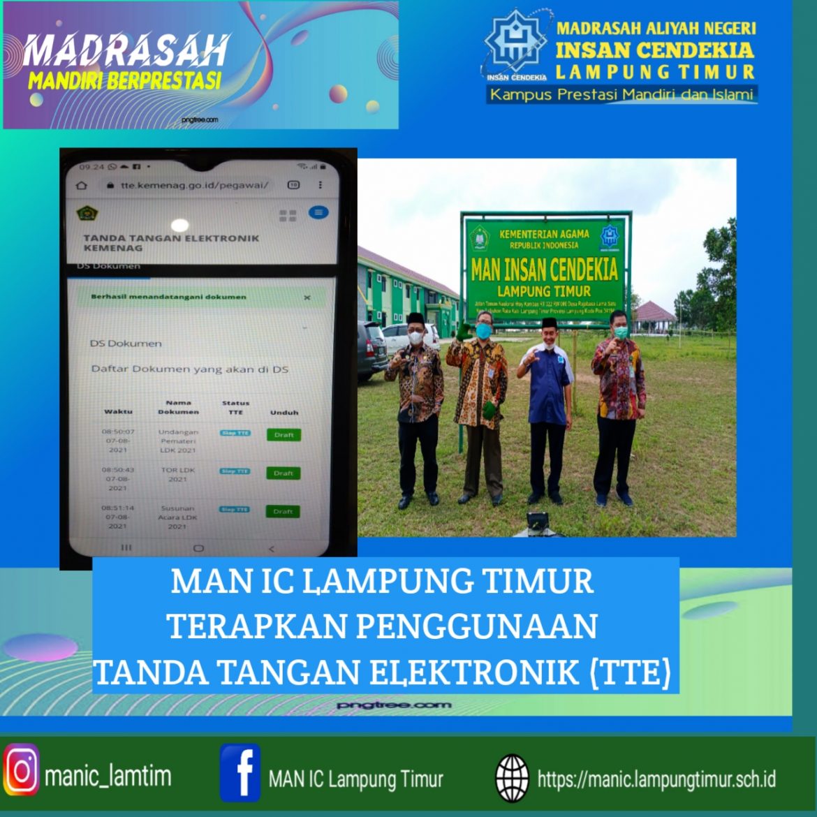 MAN IC Lampung Timur Terapkan Tanda Tangan Elektronik (TTE)