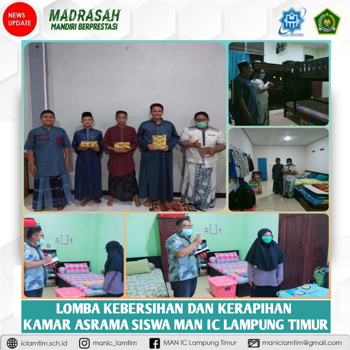 Tim Manajemen Asrama Adakan Lomba Kebersihan Kamar