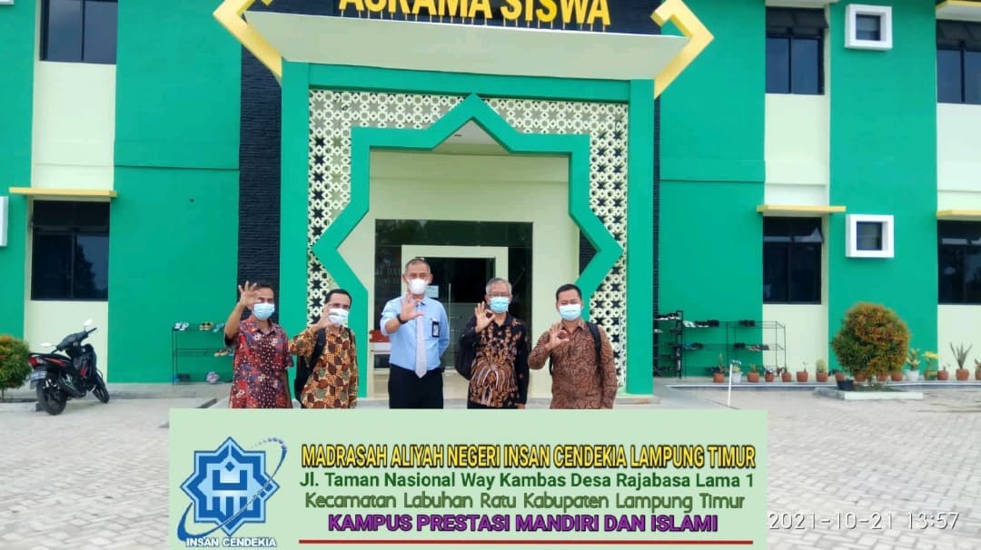 Tim Ditjen Pendis Monitoring Pengelolaan BMN MAN IC Lampung Timur