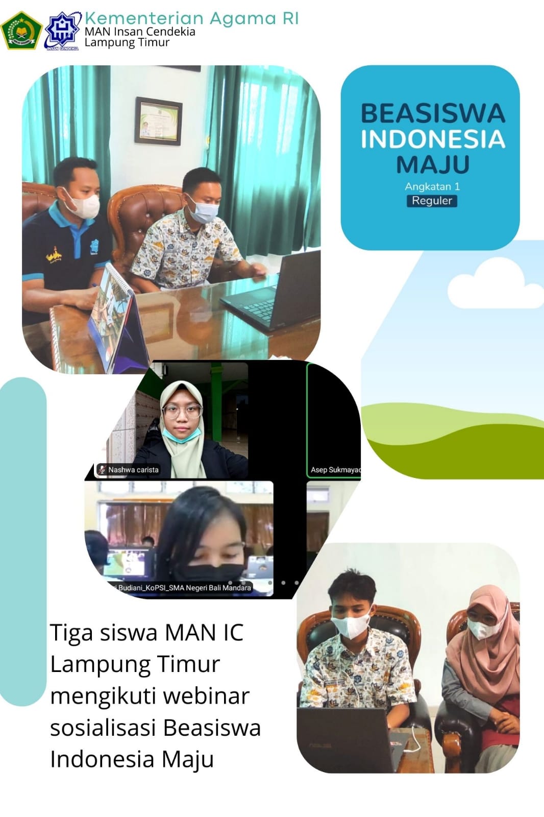 Tiga Siswa Man Ic Lampung Timur Berkesempatan Ikuti Seleksi Beasiswa Indonesia Maju