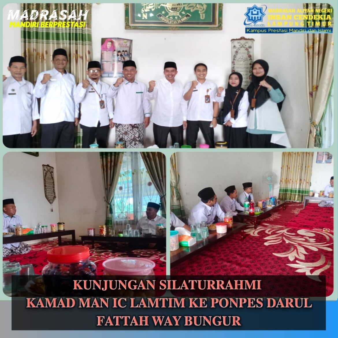 Kunjungan Silaturrahmi Kamad MAN IC Lampung Timur Ke Ponpes Darul Fattah Way Bungur
