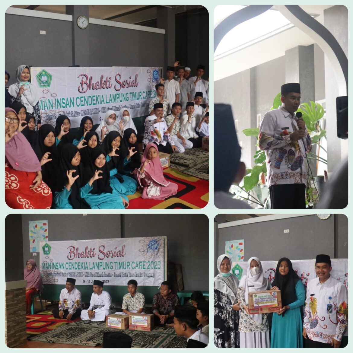 Baksos Cendekia Care 2023, MAN IC Lamtim Bagikan Bingkisan Ke Anak-Anak Panti Asuhan di Bandar Lampung