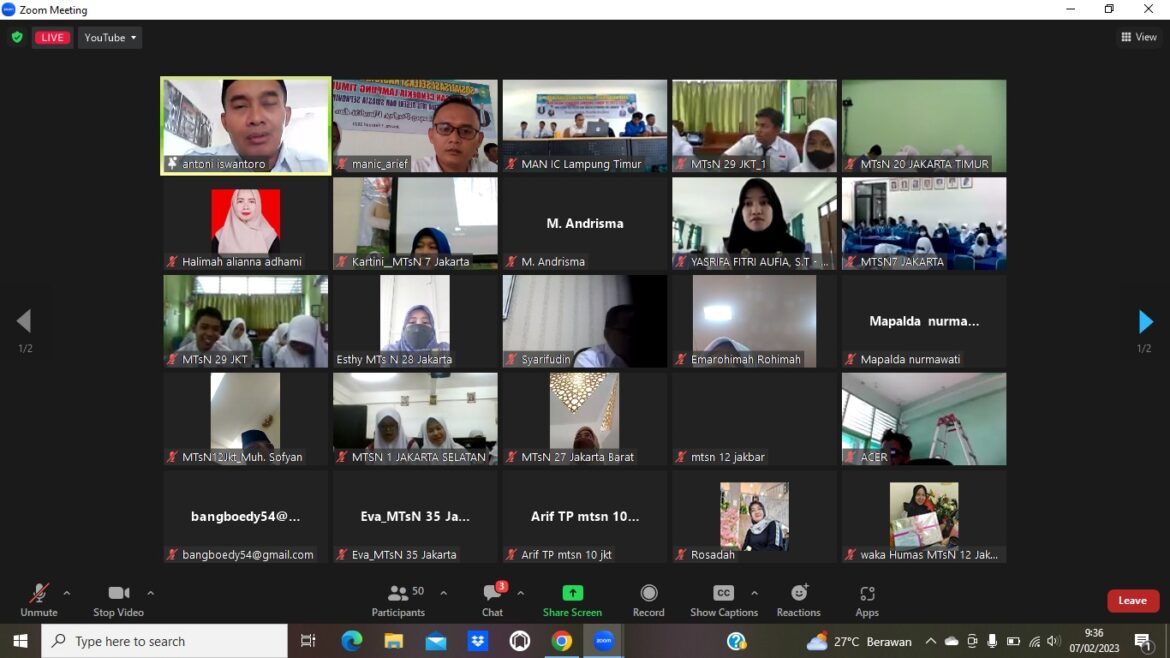 MAN IC Lamtim Gelar Sosialisasi Virtual SNPDB Tahun 2023
