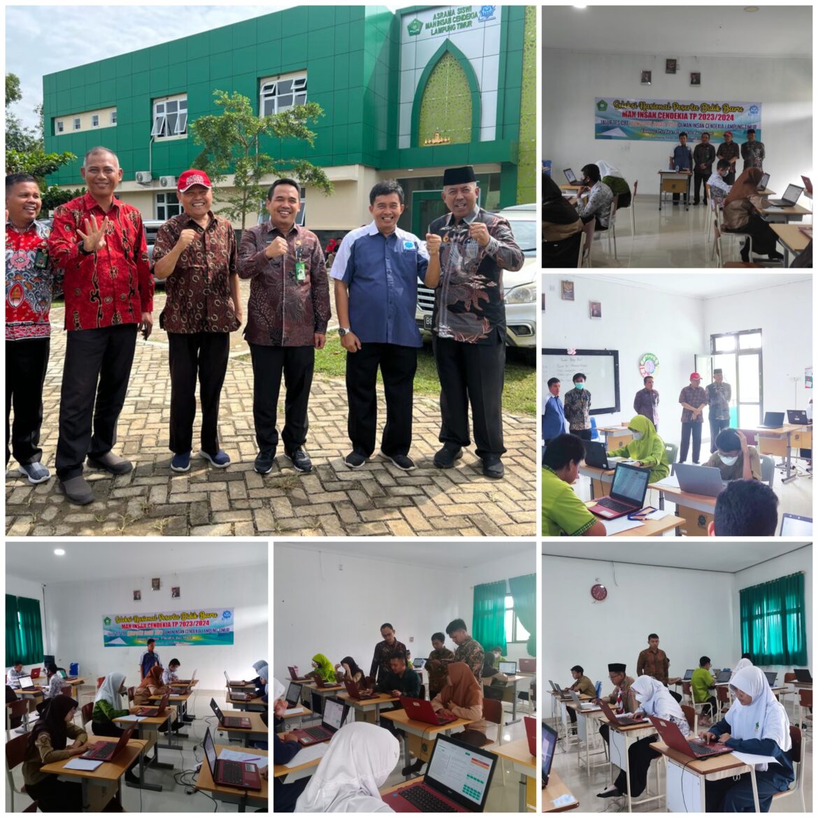 Tim Irjen Kemenag RI, Pantau Pelaksanaan CBT SNPDB Di MAN IC Lamtim