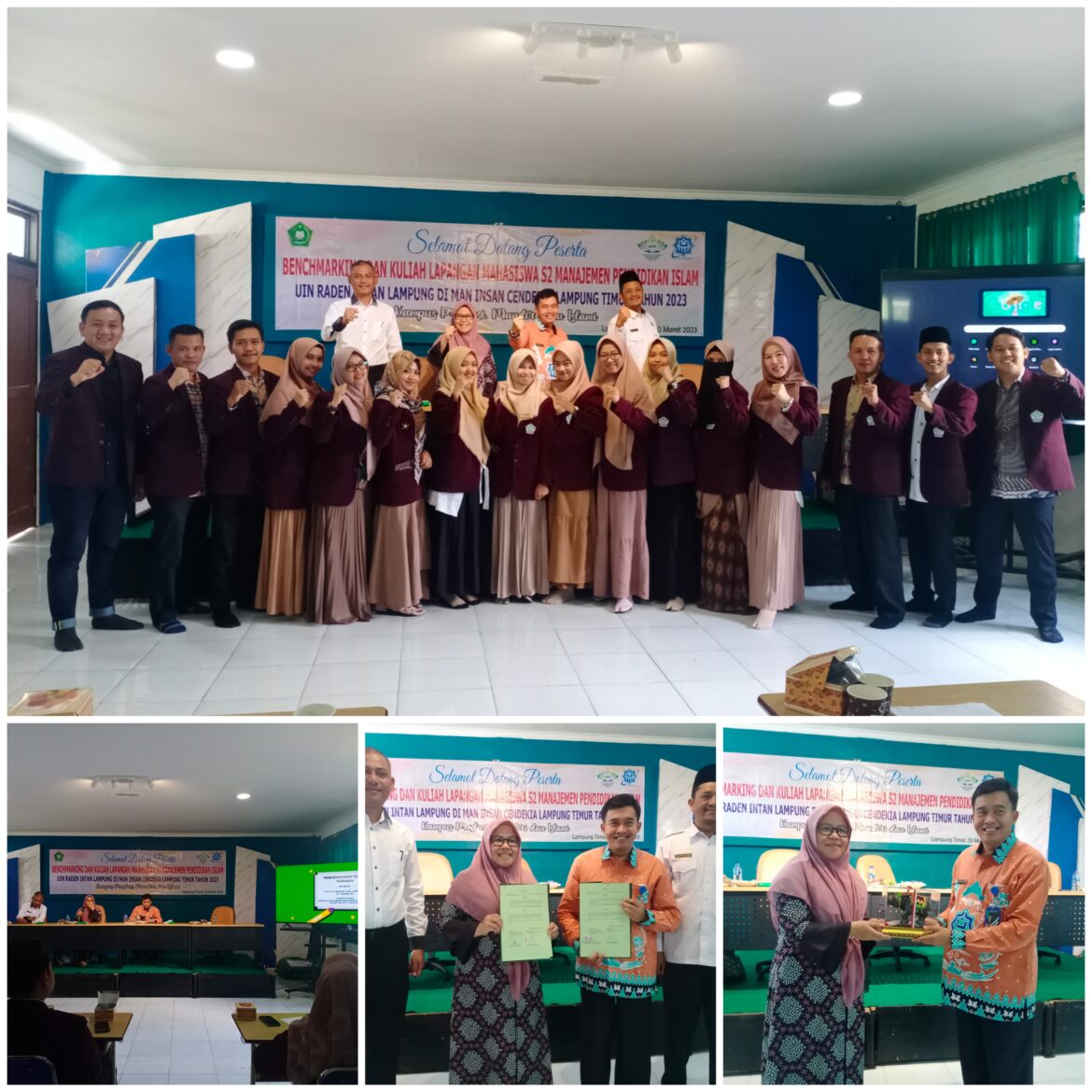 17 Mahasiswa S2 MPI UIN RIL Laksanakan Benchmarking dan Kuliah Lapangan Di MAN IC Lamtim