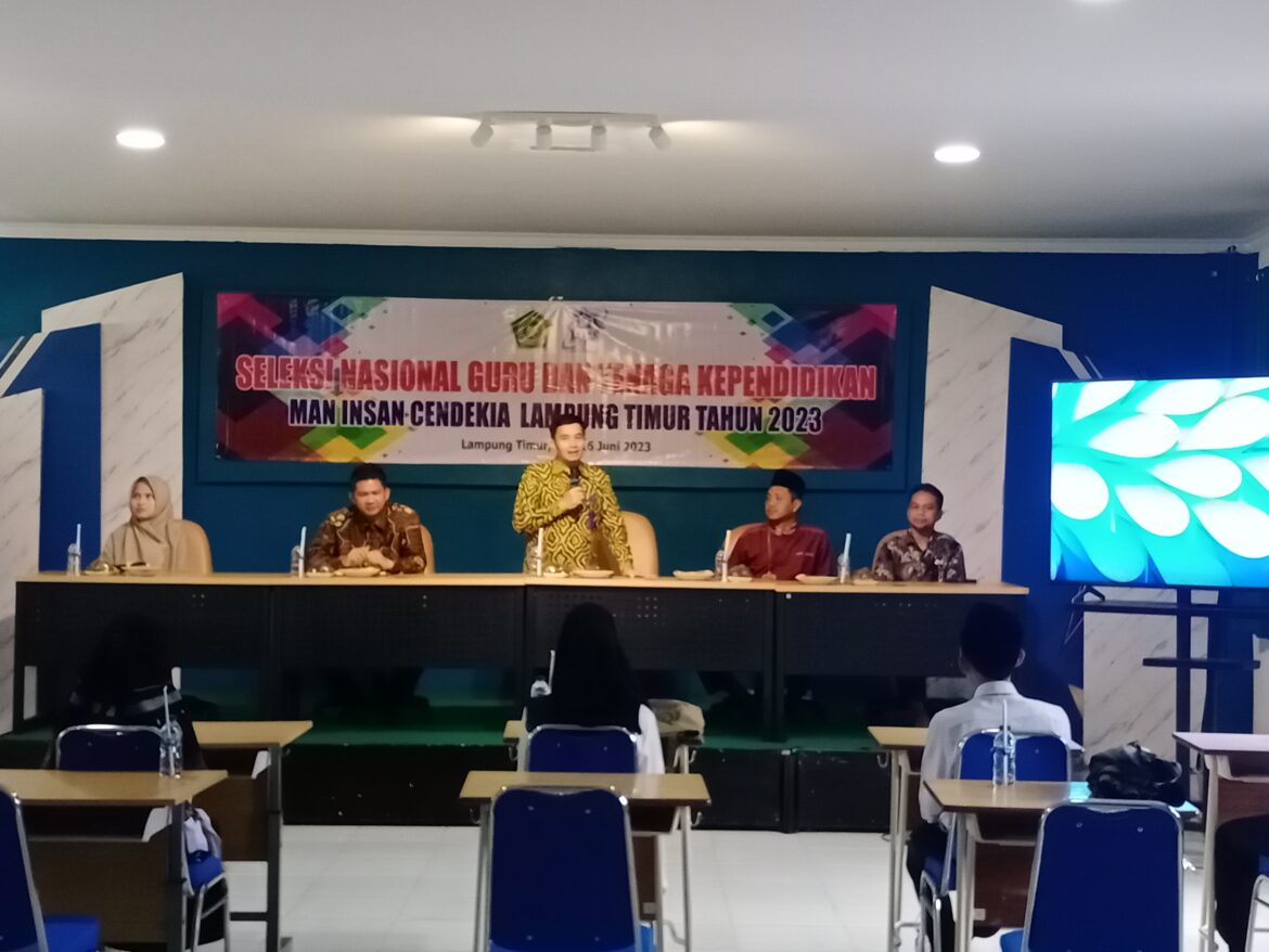 MAN IC Lamtim Menjadi Titik Lokasi Rekrutmen GTK MAN Unggulan 2023