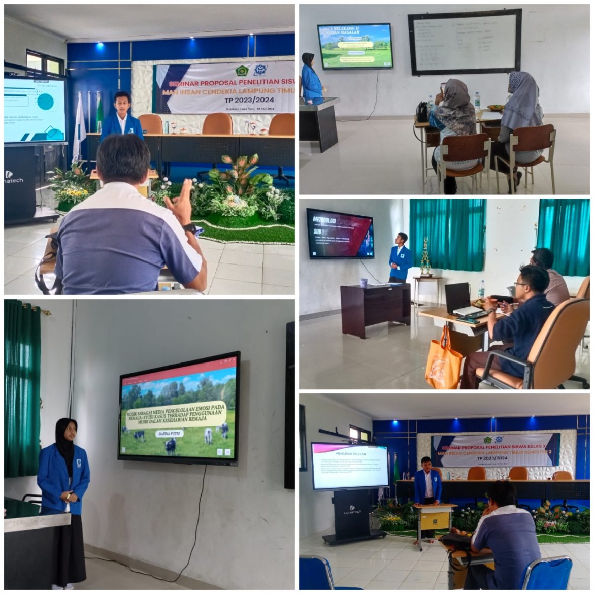 MAN IC Lamtim Laksanakan Ujian Seminar Proposal Riset Siswa Kelas X TP 2023/2024