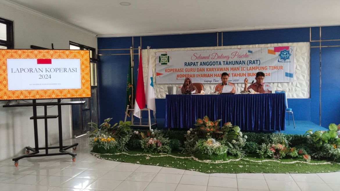 Koperasi Syariah Habibie MAN IC Lamtim Laksanakan RAT Dan Pergantian Pengurus Tahun 2025