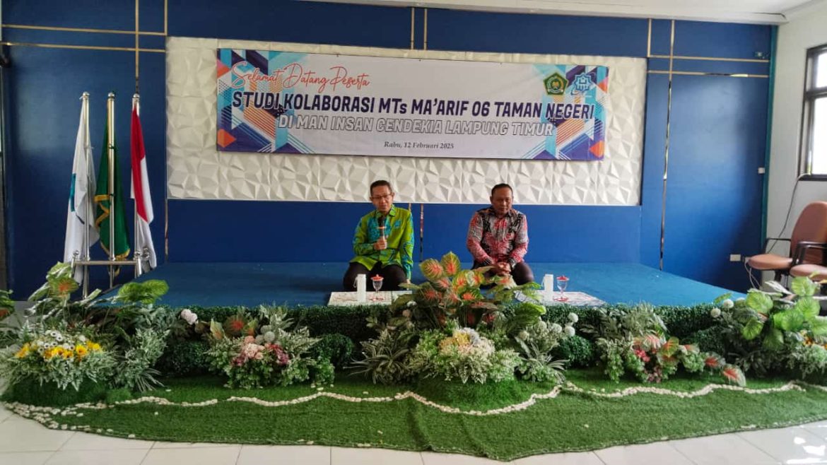 MAN IC Lamtim Terima Kunjungan Studi Kolaborasi MTs Ma’arif 06 Taman Negeri Way Bungur