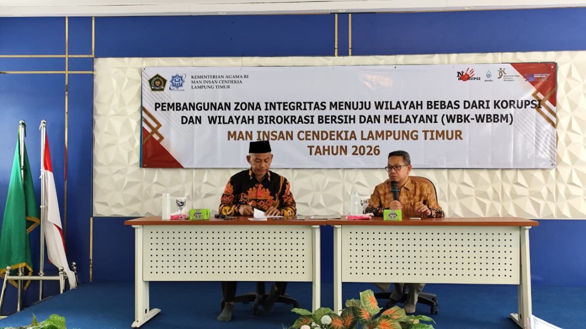 Penguatan Komitmen Integritas, MAN IC Lampung Timur Gelar Rapat Persiapan Zona Integritas 2026