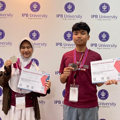 Dua Murid MAN IC Lampung Timur Raih Medali pada SHSO 2026 Tingkat Nasional di IPB University