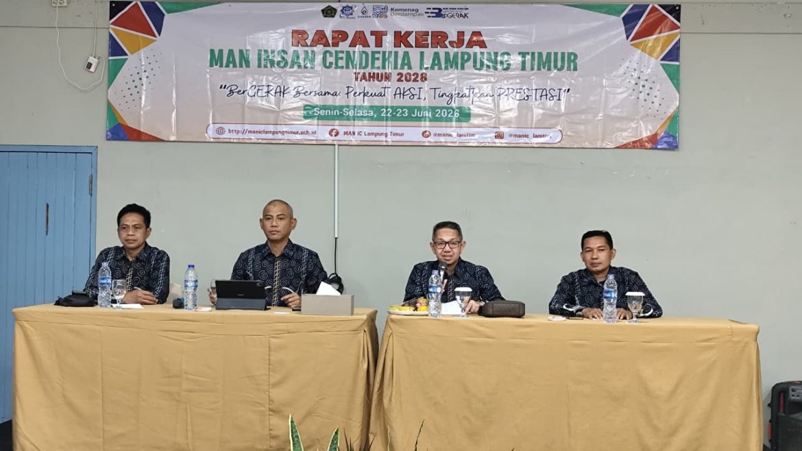 MAN IC Lampung Timur Gelar Raker Madrasah 2026, Susun Program Strategis Menuju Prestasi Berkelanjutan